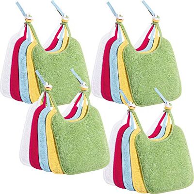 Erwin Müller Kinder-Lätzchen, Baby-Lätzchen 20er-Pack Frottier 100% Baumwolle, zum Binden Frottier Erwin Müller Kinder-Lätzchen, Baby-Lätzchen 20er-Pack Frottier 100% Baumwolle, zum Binden Frottier