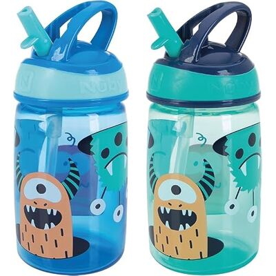 Nuby Mighty Swig Wasserflasche - Auslaufsicherer Kleinkind-Trinksbecher - 360ml / 12oz Nuby Mighty Swig Wasserflasche - Auslaufsicherer Kleinkind-Trinksbecher - 360ml / 12oz