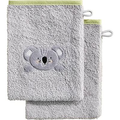 Erwin Müller Kinder Waschhandschuh, Waschlappen Koala 2er-Pack kuschelweich, saugstark, mit Aufhänger Erwin Müller Kinder Waschhandschuh, Waschlappen Koala 2er-Pack kuschelweich, saugstark, mit Aufhänger