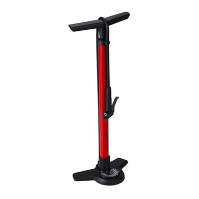 BBB Cycling AirBoost 2.0 Fahrradpumpe mit Druckanzeige Starke und präzise Standpumpe Kompatibel mit Presta, Schrader und Dunlop 90 cm Hochdruckschlauch aus Gummi Rot BFP-28 BBB Cycling AirBoost 2.0 Fahrradpumpe mit Druckanzeige Starke und präzise Standpumpe Kompatibel mit Presta, Schrader und Dunlop 90 cm Hochdruckschlauch aus Gummi Rot BFP-28