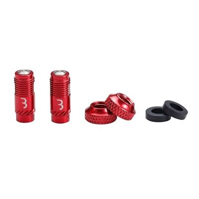 BBB Cycling CoreCap Ventilkappen-Set (2 Stück) – Innovativer Ersatz für Presta-Ventileinsätze, bis zu 300% mehr Luftstrom, Ideal für Tubeless, MTB, Rennrad & E-Bike BTI-165 Rot BBB Cycling CoreCap Ventilkappen-Set (2 Stück) – Innovativer Ersatz für Presta-Ventileinsätze, bis zu 300% mehr Luftstrom, Ideal für Tubeless, MTB, Rennrad & E-Bike BTI-165 Rot