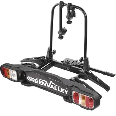 Green Valley 160514 Kupplungs-Fahrradträger Plattform Discovery – 2 Klassische Fahrräder oder E-Bikes (Pedelecs) – Klappbar, Neigbar & Sicher 60kg Green Valley 160514 Kupplungs-Fahrradträger Plattform Discovery – 2 Klassische Fahrräder oder E-Bikes (Pedelecs) – Klappbar, Neigbar & Sicher 60kg