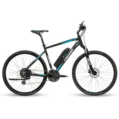 HEAD Unisex Adult e I-Peak RM E-Crossbike, Black/Blue, 55 HEAD Unisex Adult e I-Peak RM E-Crossbike, Black/Blue, 55