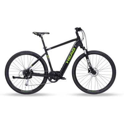 HEAD Unisex Adult e I-Peak 2.0 E-Cross Bike, 2024, Matt Black/Green, 50 HEAD Unisex Adult e I-Peak 2.0 E-Cross Bike, 2024, Matt Black/Green, 50