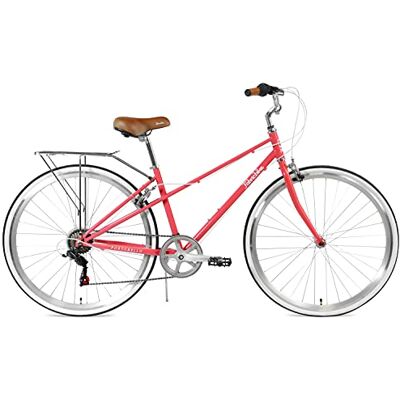 FabricBike Portobello – Fahrrad für Damen, Vintage-Retro, Stadtfahrrad im Niederland-Stil, mit bequemen Shimano-Satteln. (Portobello Coral) FabricBike Portobello – Fahrrad für Damen, Vintage-Retro, Stadtfahrrad im Niederland-Stil, mit bequemen Shimano-Satteln. (Portobello Coral)