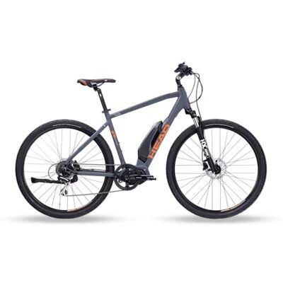 HEAD Unisex Adult e I-Peak 1.0 E-Cross Bike, Matt Grey/Orange, 50 HEAD Unisex Adult e I-Peak 1.0 E-Cross Bike, Matt Grey/Orange, 50