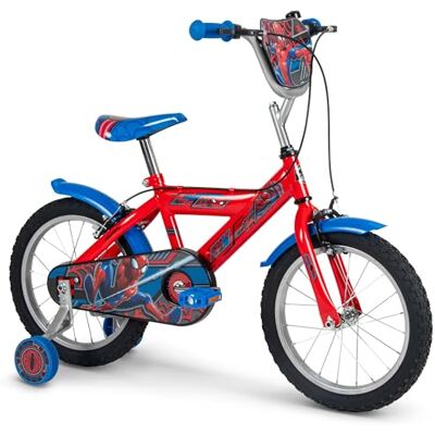 Huffy Marvel Spider-Man Kinderfahrrad 16 Zoll mit Stützrädern, Stahlrahmen, Rücktrittbremse Huffy Marvel Spider-Man Kinderfahrrad 16 Zoll mit Stützrädern, Stahlrahmen, Rücktrittbremse