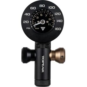 Topeak Airbooster G+ CO2-Inflator Aluminium, Schwarz, max. 11 Bar/160 PSI, inkl. Manometer, kompakt & präzise Fahrrad-Pumpe, 7,8x4x3,8 cm, 15700280 Topeak Airbooster G+ CO2-Inflator Aluminium, Schwarz, max. 11 Bar/160 PSI, inkl. Manometer, kompakt & präzise Fahrrad-Pumpe, 7,8x4x3,8 cm, 15700280