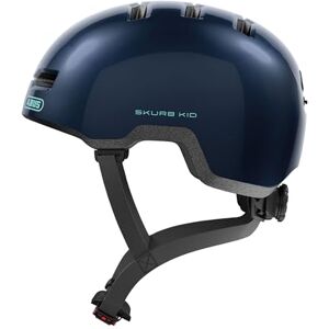 Abus Kinderhelm Skurb Kid robuster Fahrradhelm im Skater-Look mit Platz für einen Zopf und vielfältigen Designs für Mädchen und Jungen Blau, Größe M Abus Kinderhelm Skurb Kid robuster Fahrradhelm im Skater-Look mit Platz für einen Zopf und vielfältigen Designs für Mädchen und Jungen Blau, Größe M