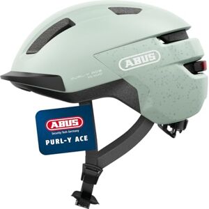 Abus Fahrradhelm Purl-Y ACE mit LED-Licht – geeignet Fahrten auf E-Bike und S-Pedelec – Trendiger NTA-Schutzhelm für Erwachsene und Jugendliche – Grün (Mint Green), Größe L Abus Fahrradhelm Purl-Y ACE mit LED-Licht – geeignet Fahrten auf E-Bike und S-Pedelec – Trendiger NTA-Schutzhelm für Erwachsene und Jugendliche – Grün (Mint Green), Größe L