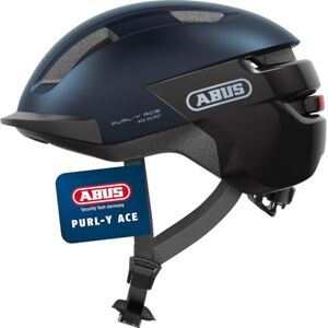 Abus Fahrradhelm Purl-Y ACE mit LED-Licht – geeignet Fahrten auf E-Bike und S-Pedelec – Trendiger NTA-Schutzhelm für Erwachsene und Jugendliche – Blau, Größe L Abus Fahrradhelm Purl-Y ACE mit LED-Licht – geeignet Fahrten auf E-Bike und S-Pedelec – Trendiger NTA-Schutzhelm für Erwachsene und Jugendliche – Blau, Größe L