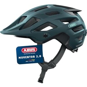 Abus MTB-Helm Moventor 2.0 komfortabler Fahrradhelm fürs Gelände All-Mountain-Helm für Damen und Herren Blau Matt, M Abus MTB-Helm Moventor 2.0 komfortabler Fahrradhelm fürs Gelände All-Mountain-Helm für Damen und Herren Blau Matt, M