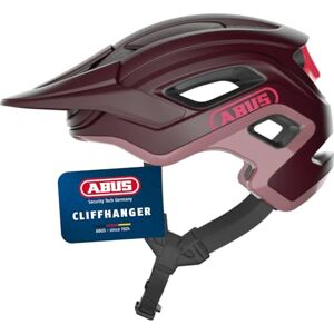 Abus MTB-Helm Cliffhanger Fahrradhelm für anspruchsvolle Trails mit großen Lüftungsöffnungen und TriVider Riemensystem für Damen und Herren Dunkelrot, Größe L Abus MTB-Helm Cliffhanger Fahrradhelm für anspruchsvolle Trails mit großen Lüftungsöffnungen und TriVider Riemensystem für Damen und Herren Dunkelrot, Größe L
