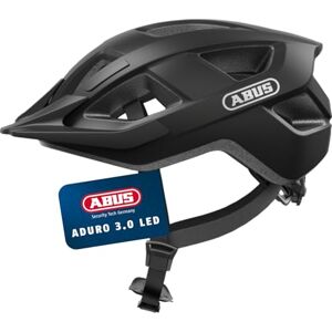Abus Fahrradhelm Aduro 3.0 LED Sportiver City-Helm in stilvollem Design für alltägliche und sportliche Touren mit Rücklicht für Damen und Herren Größe L, Schwarz Abus Fahrradhelm Aduro 3.0 LED Sportiver City-Helm in stilvollem Design für alltägliche und sportliche Touren mit Rücklicht für Damen und Herren Größe L, Schwarz