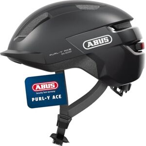 Abus Fahrradhelm Purl-Y ACE mit LED-Licht – geeignet Fahrten auf E-Bike und S-Pedelec – Trendiger NTA-Schutzhelm für Erwachsene und Jugendliche – Dunkelgrau, Größe M Abus Fahrradhelm Purl-Y ACE mit LED-Licht – geeignet Fahrten auf E-Bike und S-Pedelec – Trendiger NTA-Schutzhelm für Erwachsene und Jugendliche – Dunkelgrau, Größe M