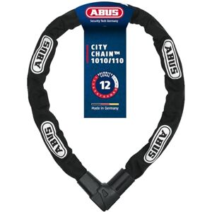 Abus Kettenschloss Citychain 1010/110 – Fahrradschloss aus gehärtetem Stahl – Sicherheitslevel 12 – 110 cm – 12042 – Schwarz, Schwarz (Black) Abus Kettenschloss Citychain 1010/110 – Fahrradschloss aus gehärtetem Stahl – Sicherheitslevel 12 – 110 cm – 12042 – Schwarz, Schwarz (Black)