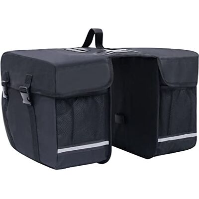 vidaXL Doppel Fahrradtasche für Gepäckträger Wasserdicht Satteltasche Transporttasche Gepäcktasche Doppeltasche Gepäckträgertasche 35L Schwarz vidaXL Doppel Fahrradtasche für Gepäckträger Wasserdicht Satteltasche Transporttasche Gepäcktasche Doppeltasche Gepäckträgertasche 35L Schwarz