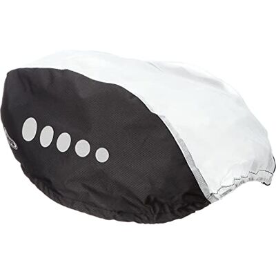 Abus Regenkappe Toplight für Helme mit hohem Rücklicht – Regenschutz mit reflektierenden Deko-Elementen und Gummizug Abus Regenkappe Toplight für Helme mit hohem Rücklicht – Regenschutz mit reflektierenden Deko-Elementen und Gummizug