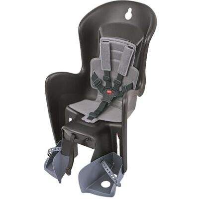 Polisport 8632200029 Bilby CFS AMZ Kinderfahrradsitz Hinten, 9 Monate–6 Jahre, 5-Punkt-Polstergurt, Verstellbare Fußstützen, GUT 2.3 Stiftung Warentest, Passend Für Gepäckträger, Schwarz/Dunkelgrau Polisport 8632200029 Bilby CFS AMZ Kinderfahrradsitz Hinten, 9 Monate–6 Jahre, 5-Punkt-Polstergurt, Verstellbare Fußstützen, GUT 2.3 Stiftung Warentest, Passend Für Gepäckträger, Schwarz/Dunkelgrau