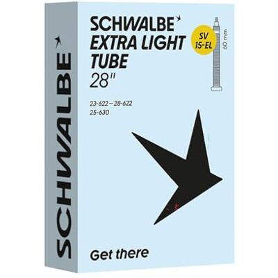 Schwalbe Fahrradschlauch SV15-EL EXTRA Light 23/28-622/630 IB Black 60mm Schwalbe Fahrradschlauch SV15-EL EXTRA Light 23/28-622/630 IB Black 60mm