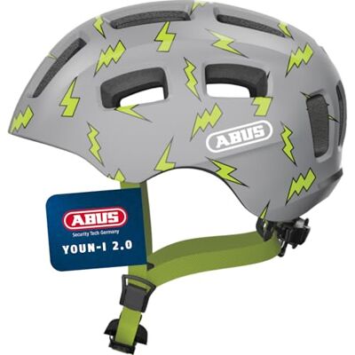 Abus 63813 Fahrradhelm, Grau (Grey flash), M (52-57 cm) Abus 63813 Fahrradhelm, Grau (Grey flash), M (52-57 cm)