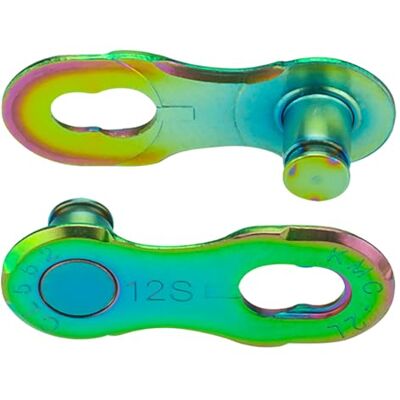 KMC Kettenverschlussglied 12-fach, 11/128", Missinglink Aurora Green KMC Kettenverschlussglied 12-fach, 11/128", Missinglink Aurora Green