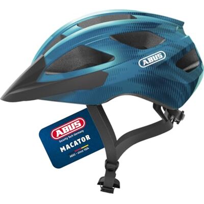 Abus 87242 Fahrradhelm, Blau (Steel Blue), S (51-55 cm) Abus 87242 Fahrradhelm, Blau (Steel Blue), S (51-55 cm)