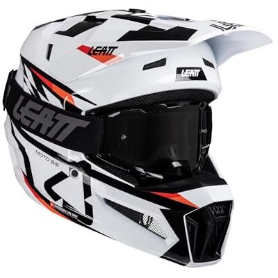Leatt KIT MOTO 3.5 V25 WEISS HELM MIT BRILLE (55-56CM) S Leatt KIT MOTO 3.5 V25 WEISS HELM MIT BRILLE (55-56CM) S