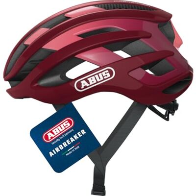 Abus Rennradhelm AirBreaker High-End Fahrradhelm für den professionellen Radsport für Jugendliche und Erwachsene Helm für Damen und Herren Bordeauxrot, Größe S Abus Rennradhelm AirBreaker High-End Fahrradhelm für den professionellen Radsport für Jugendliche und Erwachsene Helm für Damen und Herren Bordeauxrot, Größe S