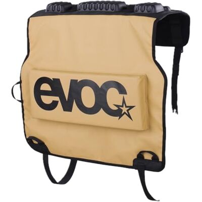 EVOC Tailgate PAD Duo Mountainbike-Transport für Pickups, Fahrradkoffer für 2 Bikes (Fahrrad-Transporttasche mit Gabelrohr-Padding, E-Bike-kompatibel, mit Kamera-Flap), Sand EVOC Tailgate PAD Duo Mountainbike-Transport für Pickups, Fahrradkoffer für 2 Bikes (Fahrrad-Transporttasche mit Gabelrohr-Padding, E-Bike-kompatibel, mit Kamera-Flap), Sand