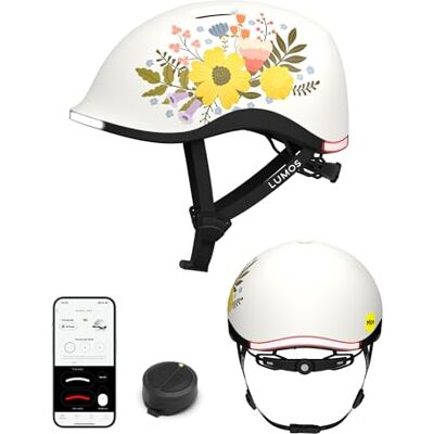 Lumos Nyxel MIPS LED Fahrradhelm City & Commuter 360° Beleuchtung, Bremslicht, MIPS, USB-C, Bluetooth, IPX6 Flower Power Größen L Lumos Nyxel MIPS LED Fahrradhelm City & Commuter 360° Beleuchtung, Bremslicht, MIPS, USB-C, Bluetooth, IPX6 Flower Power Größen L