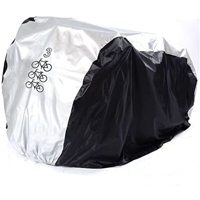 ANFTOP fahrradabdeckung für 3 fahrräder wasserdicht fahrradschutzhülle wasserfest fahrrad schutzhülle Fahrradschutz indoor outdoor abdeckung , fahrradabdeckungen nylon Cover 200x105x110CM Hülle ANFTOP fahrradabdeckung für 3 fahrräder wasserdicht fahrradschutzhülle wasserfest fahrrad schutzhülle Fahrradschutz indoor outdoor abdeckung , fahrradabdeckungen nylon Cover 200x105x110CM Hülle