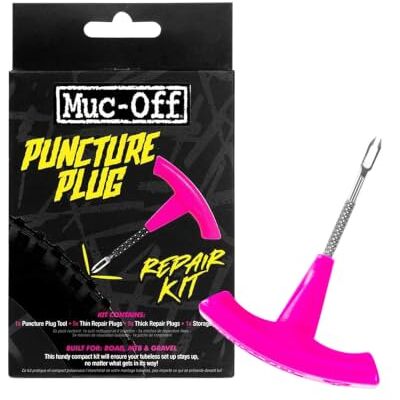 Muc-Off Puncture Plug Reifenreparaturset Fahhrad Flickzeug für schlauchlose Fahrradreifen Inklusive 2-in-1 Puncture Plug/ Aufrauh-Werkzeug, 10 Reifenpannenstopper & Etui Muc-Off Puncture Plug Reifenreparaturset Fahhrad Flickzeug für schlauchlose Fahrradreifen Inklusive 2-in-1 Puncture Plug/ Aufrauh-Werkzeug, 10 Reifenpannenstopper & Etui