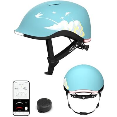 Lumos Nyxel Fly high Smart-Fahrradhelm, anpassbare LED-Leuchten vorne und hinten, mit Blinkern, 360° Sichtbarkeit, App-gesteuert, bequemer Leichter Skateboard-Helm Erwachsene, Herren Damen Gr. M Lumos Nyxel Fly high Smart-Fahrradhelm, anpassbare LED-Leuchten vorne und hinten, mit Blinkern, 360° Sichtbarkeit, App-gesteuert, bequemer Leichter Skateboard-Helm Erwachsene, Herren Damen Gr. M