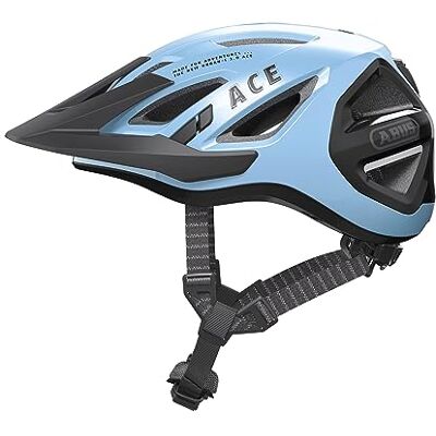 Abus Stadthelm Urban-I 3.0 ACE sportlicher Fahrradhelm mit LED-Rücklicht, verlängertem Schirm und Magnetverschluss für Damen und Herren Blau, Größe M Abus Stadthelm Urban-I 3.0 ACE sportlicher Fahrradhelm mit LED-Rücklicht, verlängertem Schirm und Magnetverschluss für Damen und Herren Blau, Größe M