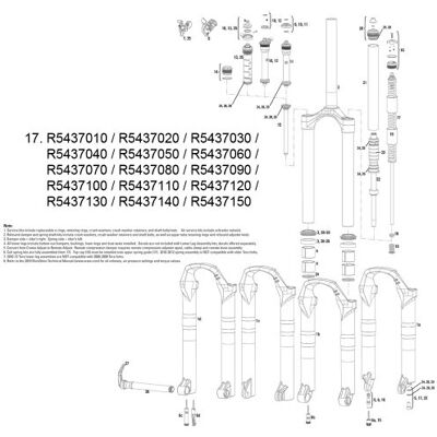 RockShox FEDER SET 120 MM X-WEICH TORA/RECON RockShox FEDER SET 120 MM X-WEICH TORA/RECON