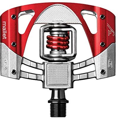 Crankbrothers MALLET 3 Pedale Brut-rot / rote Feder Crankbrothers MALLET 3 Pedale Brut-rot / rote Feder