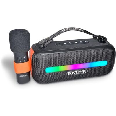 Bontempi Tech Kabelloser Lautsprecher - Wireless Mikrofon & RGB Lichter Bontempi Tech Kabelloser Lautsprecher - Wireless Mikrofon & RGB Lichter