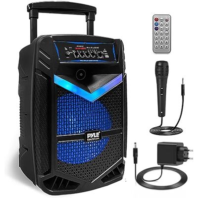 NOBU JAPAN Bluetooth Tragbarer Lautsprecher - 800W, Lichter, Mikrofon, FM Radio NOBU JAPAN Bluetooth Tragbarer Lautsprecher - 800W, Lichter, Mikrofon, FM Radio