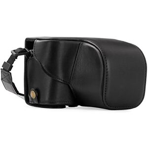 MegaGear "Immer bereit" Sony Leder Kameratasche Stativ und peripheren Freundlich Zubehör Kompatibel mit Sony Alpha A6000, A6300 mit 16-50mm (Schwarz) MegaGear "Immer bereit" Sony Leder Kameratasche Stativ und peripheren Freundlich Zubehör Kompatibel mit Sony Alpha A6000, A6300 mit 16-50mm (Schwarz)