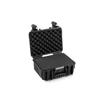 B&W Transportkoffer Outdoor Typ 3000 Schwarz mit Würfelschaum Wasserdicht nach IP67 Zertifizierung, Staubdicht, Bruchsicher und Unverwüstlich B&W Transportkoffer Outdoor Typ 3000 Schwarz mit Würfelschaum Wasserdicht nach IP67 Zertifizierung, Staubdicht, Bruchsicher und Unverwüstlich