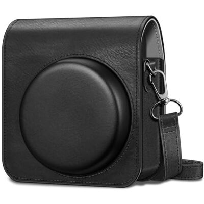 FINTIE Tasche für Fujifilm Instax Mini 99 Sofortbildkamera Premium Kunstleder Schutzhülle Reise Kameratasche Hülle Abdeckung mit abnehmbaren Einstellbar Riemen, Schwarz FINTIE Tasche für Fujifilm Instax Mini 99 Sofortbildkamera Premium Kunstleder Schutzhülle Reise Kameratasche Hülle Abdeckung mit abnehmbaren Einstellbar Riemen, Schwarz