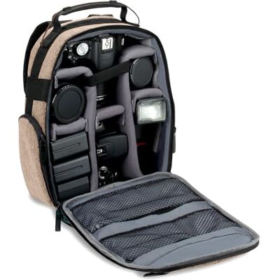 USA Gear DSLR Kamerarucksack, Kameratasche, Kamera Fotorucksack für Spiegelreflexkamera mit Kundengerechten Zubehörteilern, Wetterbeständiger Boden und Bequemer Rückenstütze. USA Gear DSLR Kamerarucksack, Kameratasche, Kamera Fotorucksack für Spiegelreflexkamera mit Kundengerechten Zubehörteilern, Wetterbeständiger Boden und Bequemer Rückenstütze.