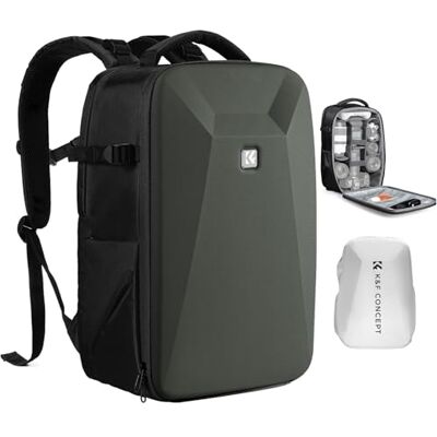 K&F CONCEPT Kamerarucksack Fotorucksack mit Hartschale Kameratasche K&F CONCEPT Kamerarucksack Fotorucksack mit Hartschale Kameratasche