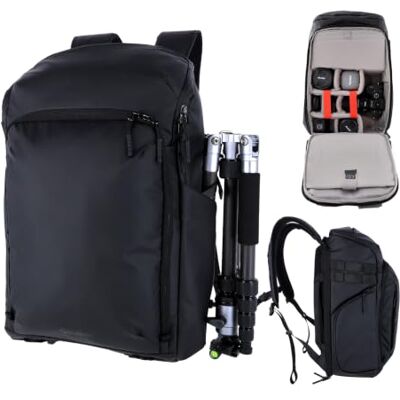 Rollei Kamerarucksack Fotoliner Ocean Air L Kameratasche Wasserdicht Kamera Rucksack mit Laptop-Fach Regenschutz Camera Backpack Schwarz Groß für Sony Nikon Canon Kamera Objektiv Drohne Stativ Rollei Kamerarucksack Fotoliner Ocean Air L Kameratasche Wasserdicht Kamera Rucksack mit Laptop-Fach Regenschutz Camera Backpack Schwarz Groß für Sony Nikon Canon Kamera Objektiv Drohne Stativ