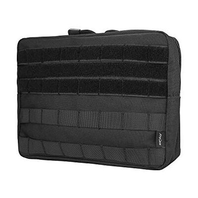 ProCase Taktisch Militär Molle Beutel mit Halteschlaufe, Multi Funktion EDC Tragetasche Admin Tasche Pouch Universal Zubehör Halter für Magazine, Landkarte kleine Werkzeuge -Schwarz ProCase Taktisch Militär Molle Beutel mit Halteschlaufe, Multi Funktion EDC Tragetasche Admin Tasche Pouch Universal Zubehör Halter für Magazine, Landkarte kleine Werkzeuge -Schwarz