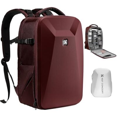 K&F CONCEPT Kamerarucksack Fotorucksack mit Hartschale Kameratasche K&F CONCEPT Kamerarucksack Fotorucksack mit Hartschale Kameratasche