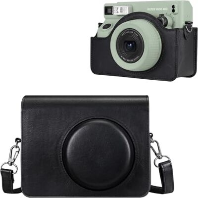 FINTIE Tasche für Fujifilm instax Wide 400 Sofortbildkamera Premium Reise Kameratasche Hülle Schutzhülle Abdeckung mit abnehmbaren Riemen, Schwarz FINTIE Tasche für Fujifilm instax Wide 400 Sofortbildkamera Premium Reise Kameratasche Hülle Schutzhülle Abdeckung mit abnehmbaren Riemen, Schwarz
