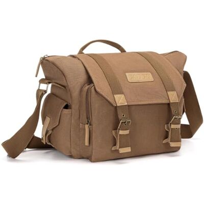 CADeN Large Camera Bag for Photographer, Wasserabweisend DSLR Kameratasche Leicht Zu Reinigen, Kompatibel mit Sony Nikon Canon eos r50. Kamera Rucksack für DSLR/SLR Kamera Sling Bag, Braun. FOL, L CADeN Large Camera Bag for Photographer, Wasserabweisend DSLR Kameratasche Leicht Zu Reinigen, Kompatibel mit Sony Nikon Canon eos r50. Kamera Rucksack für DSLR/SLR Kamera Sling Bag, Braun. FOL, L