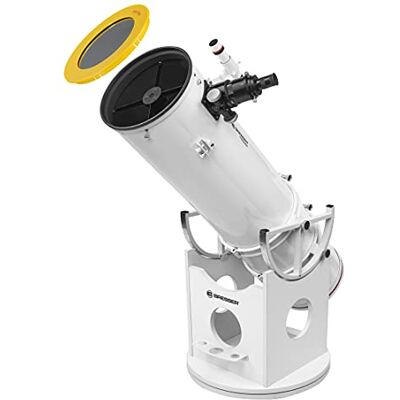Bresser Optik Messier 10 Spiegelteleskop Dobson 500x (max) Mond, Planeten, Deep Sky, Galaxien, Nebel, Kugelsternhaufen, Parabolspiegel, Rockerbox, 25 mm Okular, 6x30 Sucher Bresser Optik Messier 10 Spiegelteleskop Dobson 500x (max) Mond, Planeten, Deep Sky, Galaxien, Nebel, Kugelsternhaufen, Parabolspiegel, Rockerbox, 25 mm Okular, 6x30 Sucher